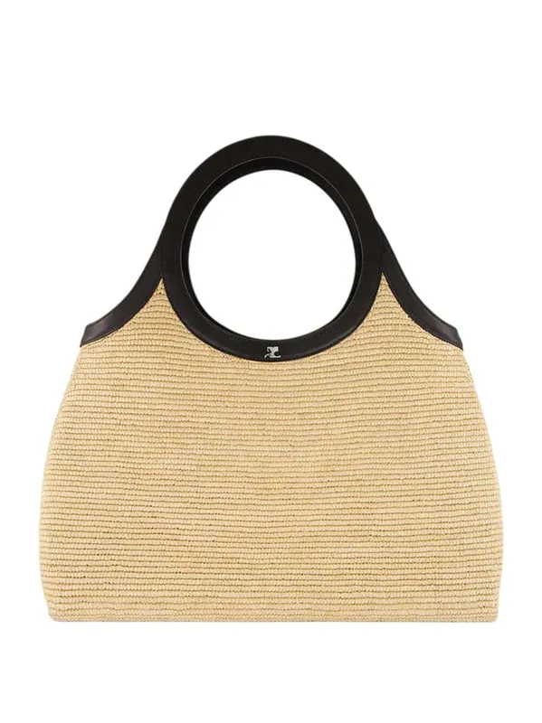 Holy Raffia Bag In Natural Beige - Courrèges