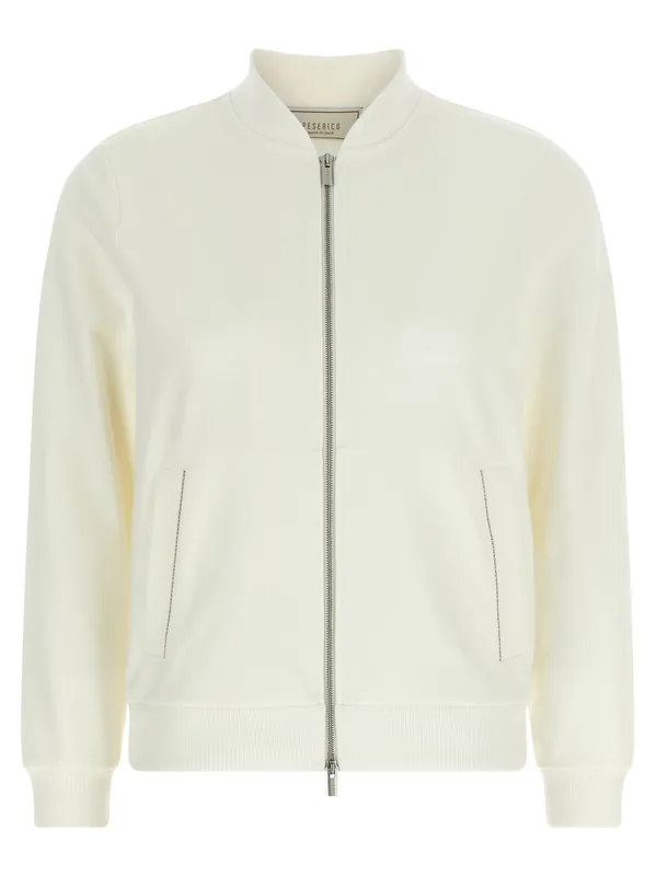 Punto Luce Sweatshirt White - Peserico