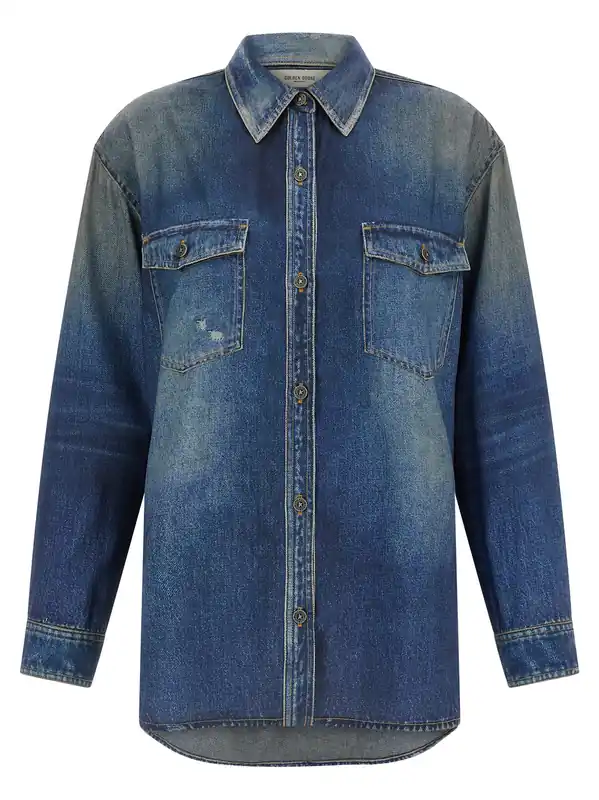 Patty Shirt And Blouse Blue - Golden Goose