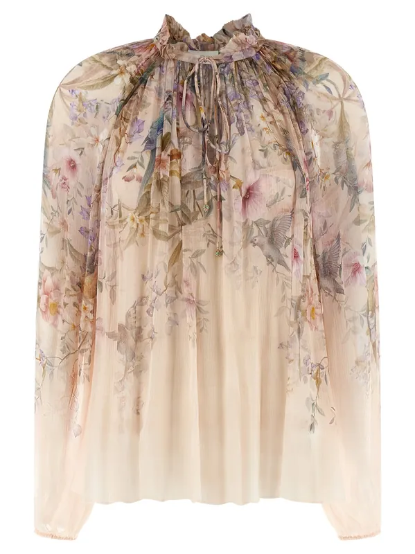 Billow Rebellion Shirt And Blouse Pink - Zimmermann