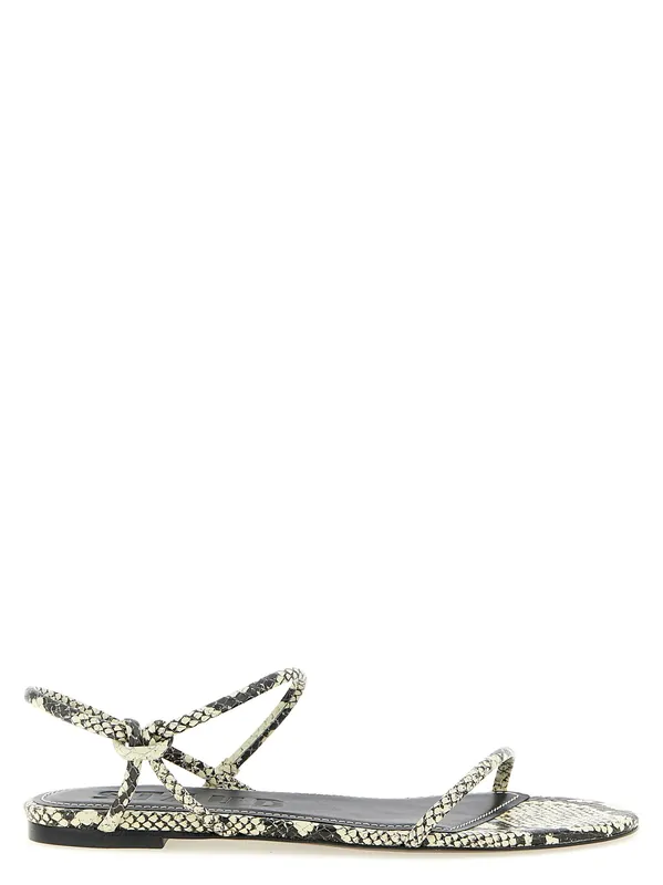 Laurel Sandals White/Black - Staud