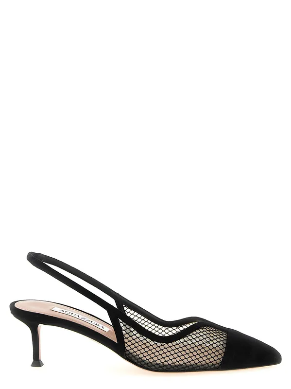 Gia Mesh Pumps Black - Aquazzura