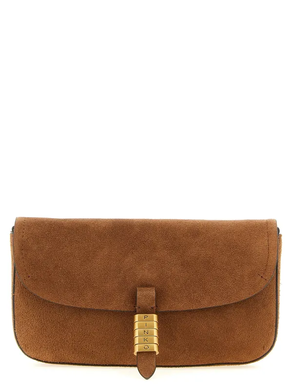 Saddle Flat Shoulder Bags Brown - Pinko