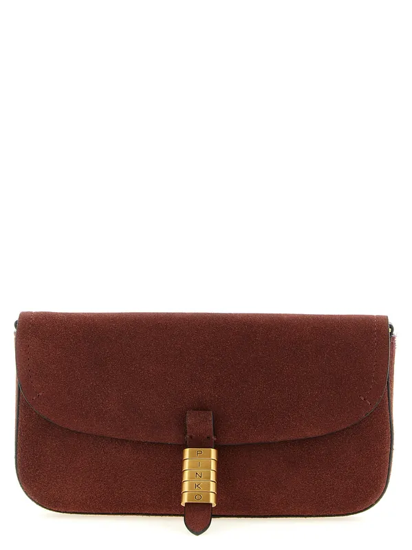 Saddle Flat Shoulder Bags Bordeaux - Pinko