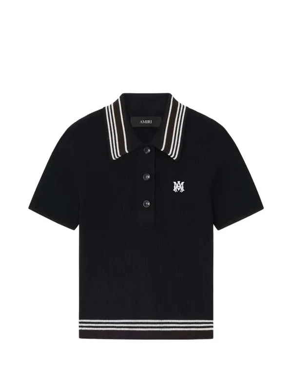 Polo Shirt With Striped Detail - Amiri
