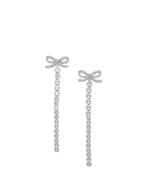 Bow Earrings Jewels Silver - Self-Portrait