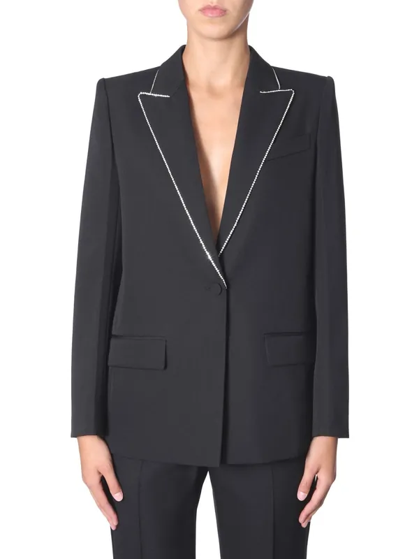 Wool Blazer With Strass - Givenchy
