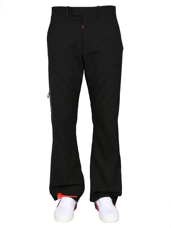 "Low Fit" Trousers - Off-White