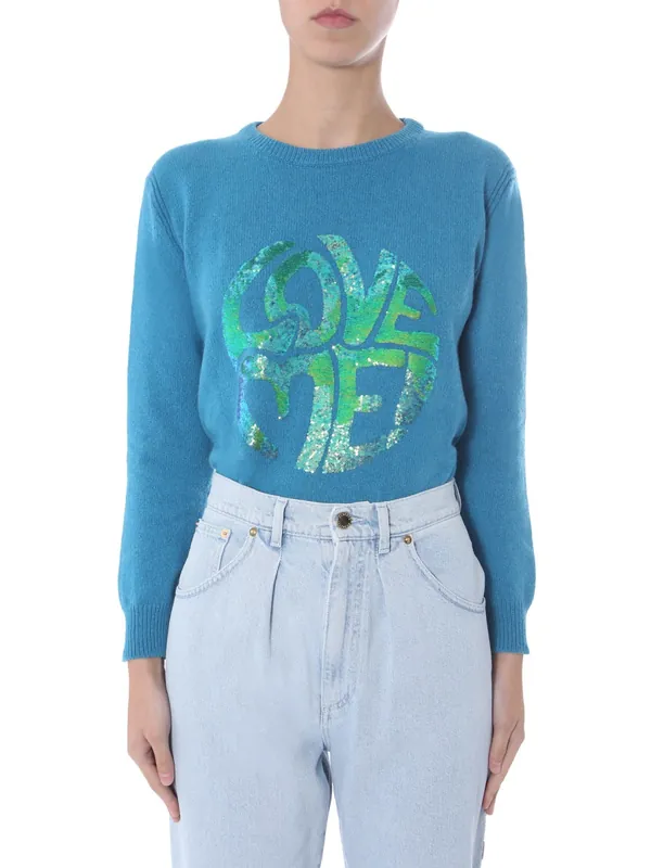 "Love Me" Sweater - Alberta Ferretti