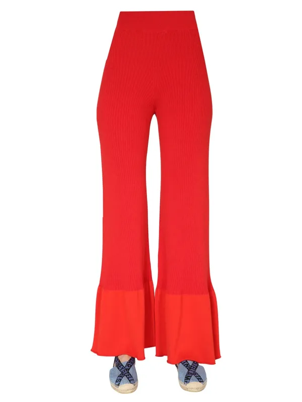 Ribbed Knit Trousers - Stella McCartney