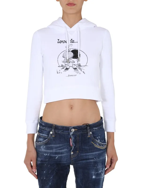 Cropped Sweatshirt - Dsquared2