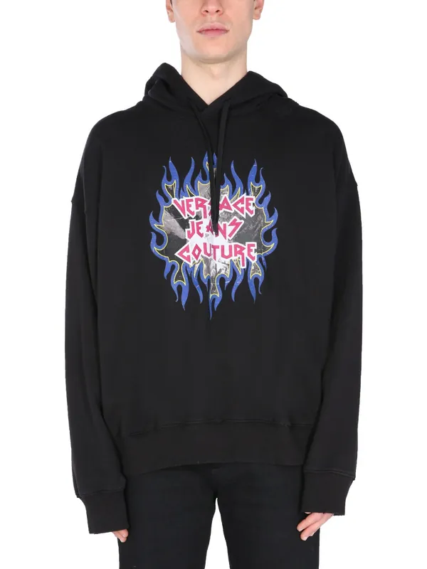 Sweatshirt With Rock Logo - Versace