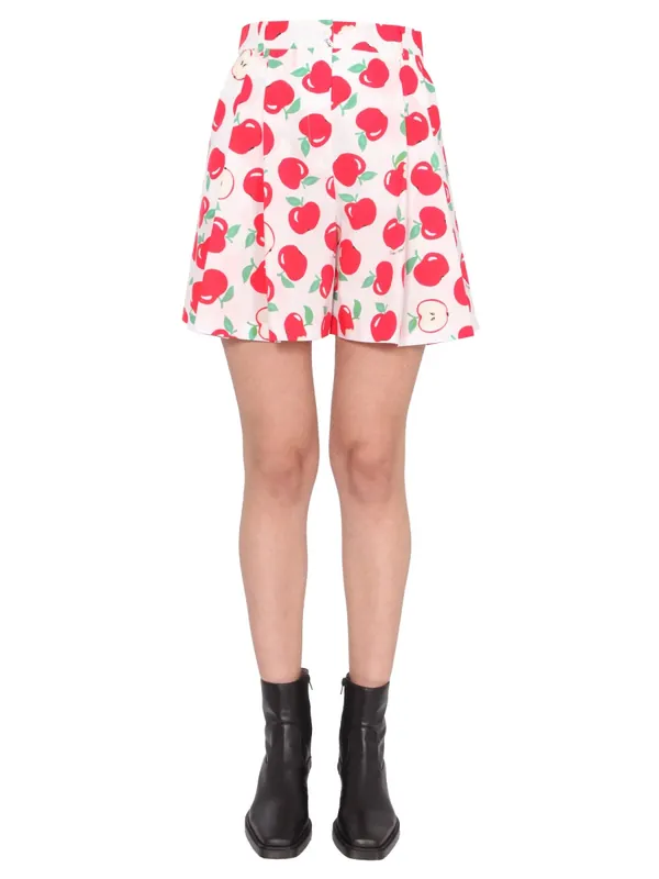 Cotton Poplin Shorts - Moschino
