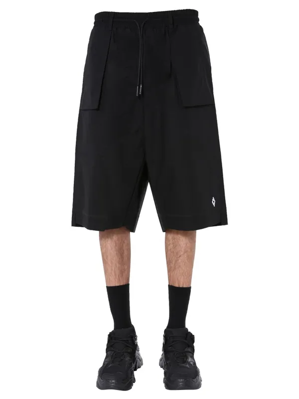 Bermuda With Logo - Marcelo Burlon County Of Milan