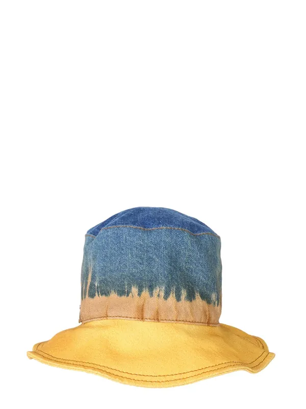Bucket Hat With Tie Dye Print - Alberta Ferretti