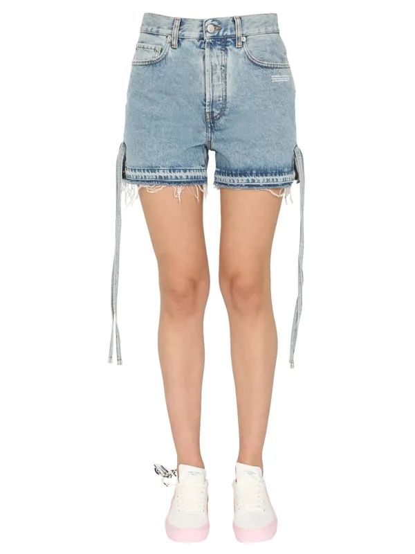 Denim Shorts - Off-White