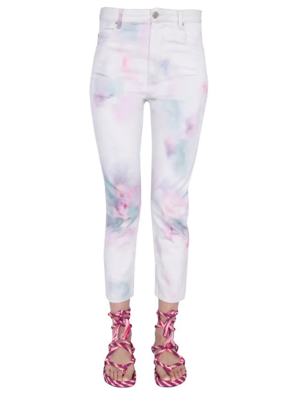"Wool" Printed Jeans - Isabel Marant ÉToile