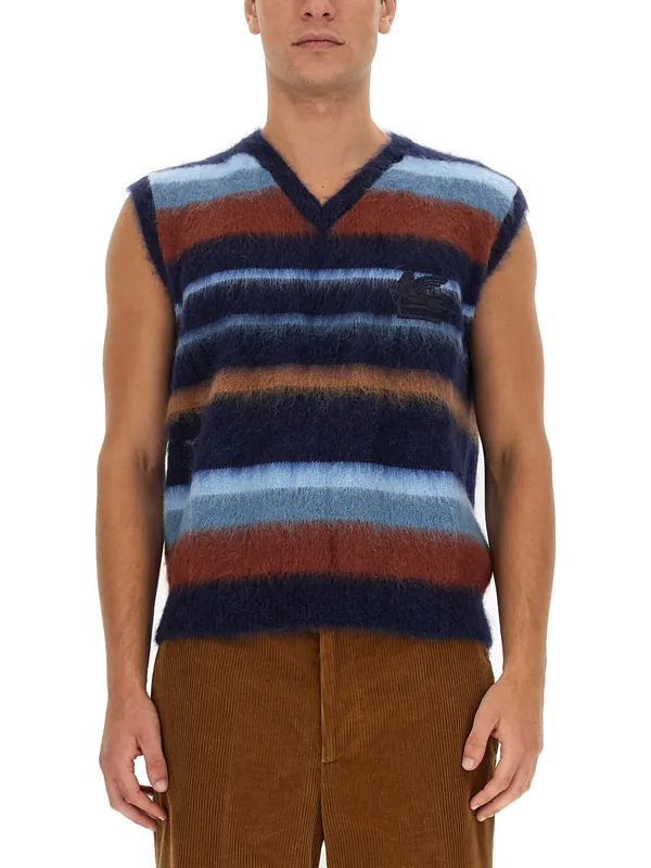 Vest With Stripe Pattern - Etro