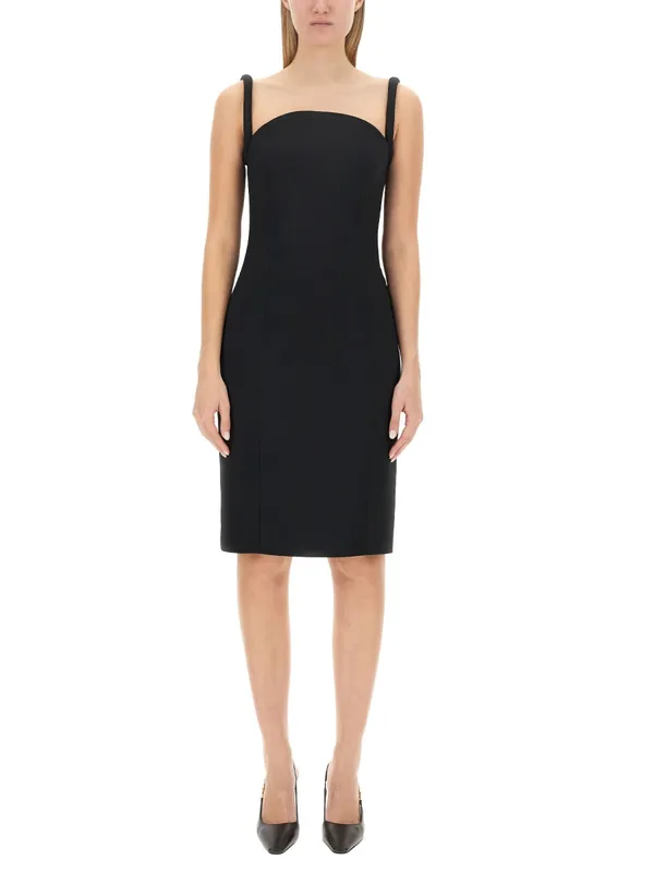 Rolled Midi Dress - Versace