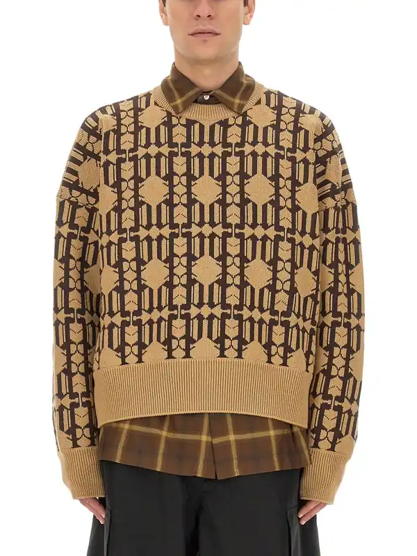 Jacquard Sweater - Palm Angels