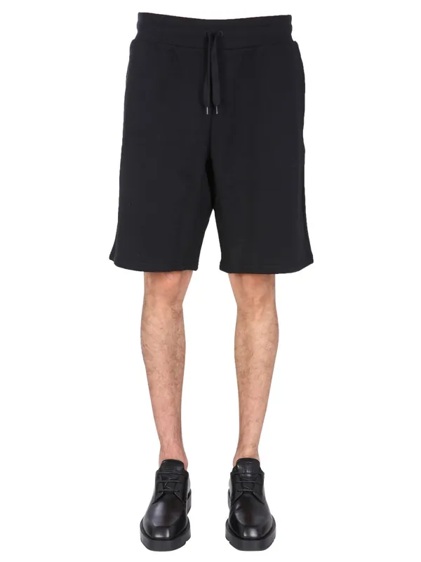 Bermuda With Logo Embroidered - Moschino