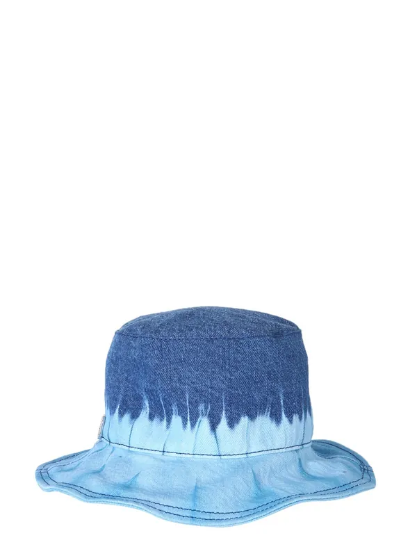 Bucket Hat With Tie Dye Print - Alberta Ferretti