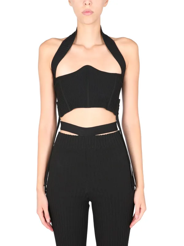 Ribbed Bustier - AndreĀDamo