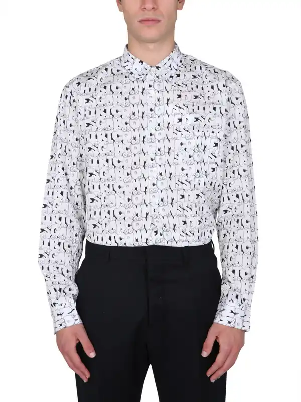 X Kaws Print Shirt - Comme Des Garçon