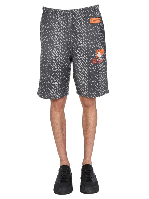 Bermuda With Rubber Logo - Heron Preston