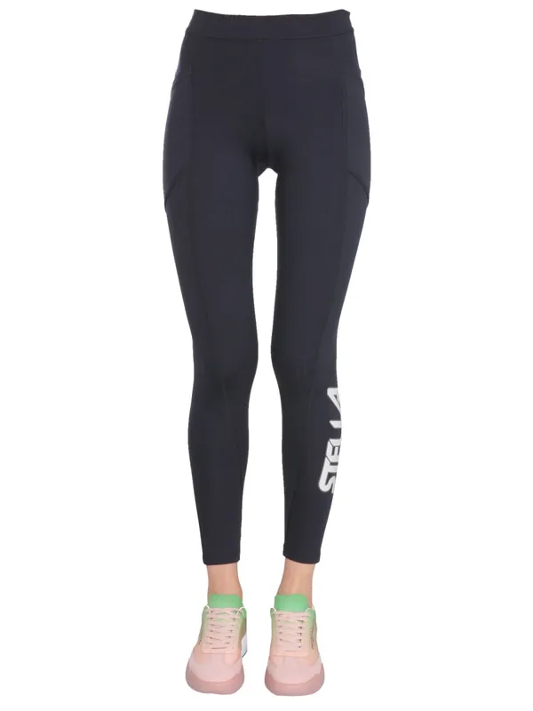 Leggings With Scuba Logo - Stella McCartney