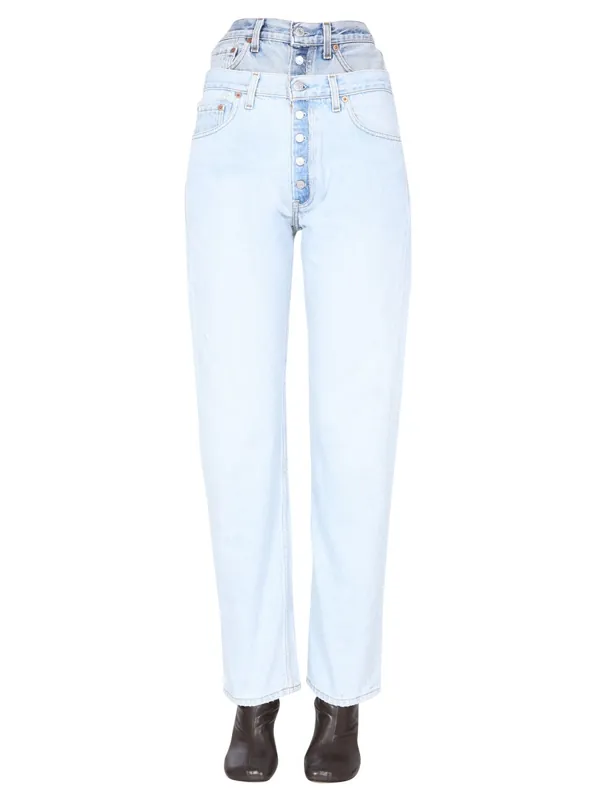 Double Waisted Jeans - 1/Off