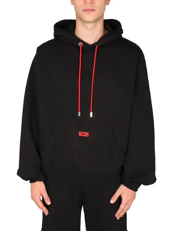 Sweatshirt With Rubber Logo - GCDS