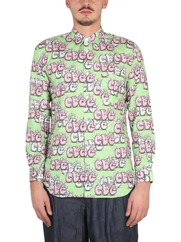 Shirt With Print X Kaws - Comme Des Garçon
