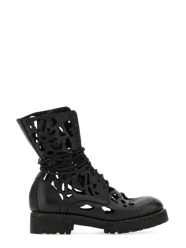 Ankle Boot With Cut Out Details - Guidi