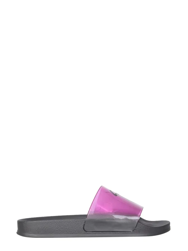 Slide Sandals With Logo - Giuseppe Zanotti