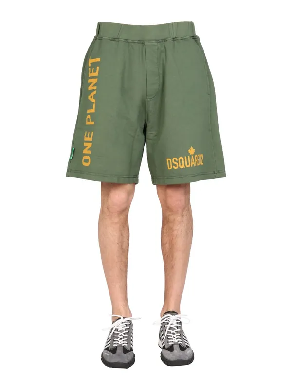 "One Life One Planet" Bermuda Shorts - Dsquared2