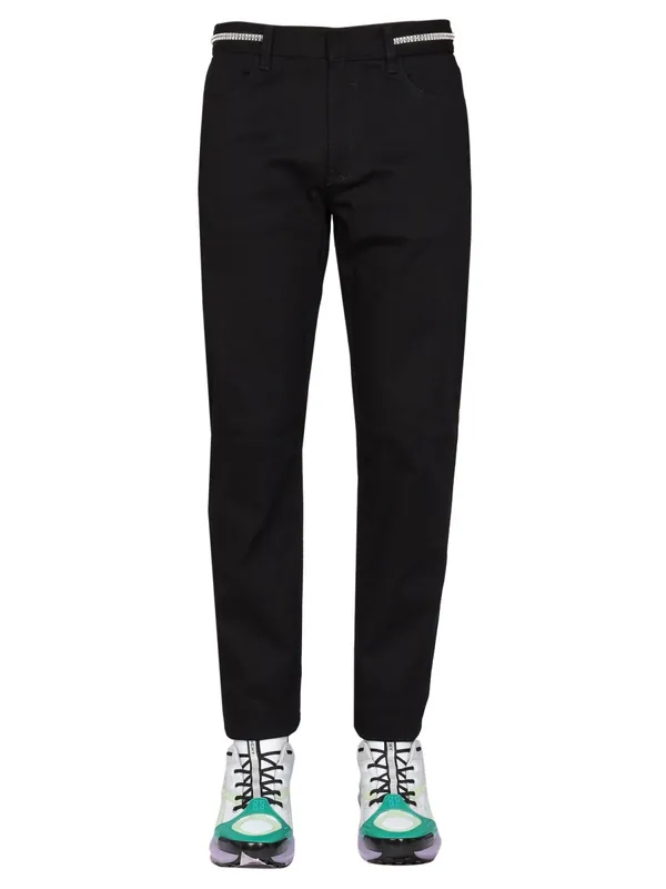 Slim Fit Jeans With Metallic Details - Givenchy