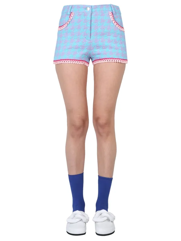 Houndstooth Shorts - Moschino