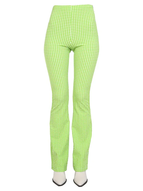 Plaid Pattern Pants - MSGM