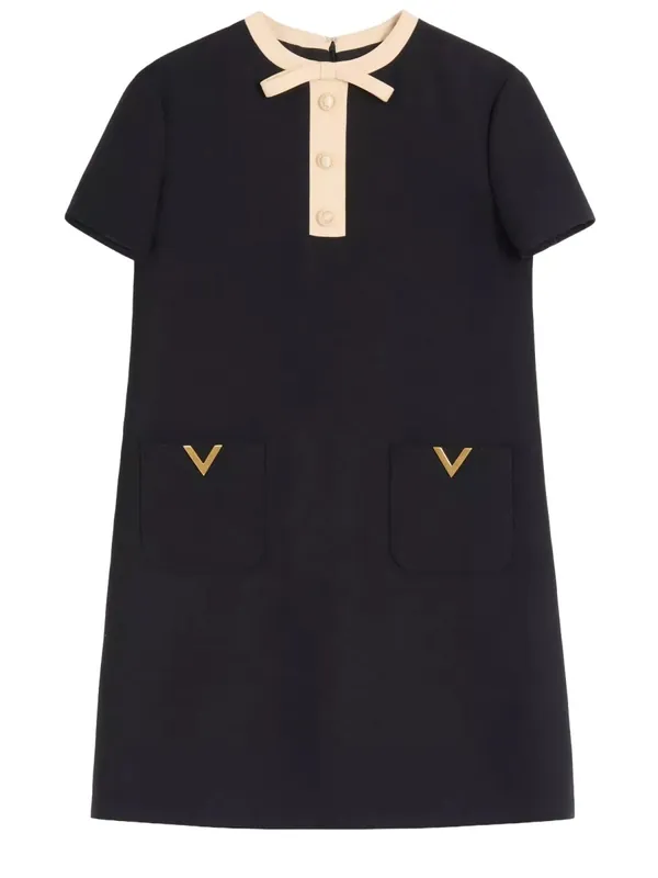 Wool And Silk Mini Dress - Valentino Garavani