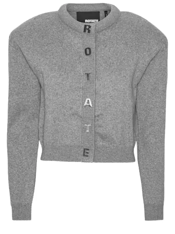 Cardigan With Letters - Rotate