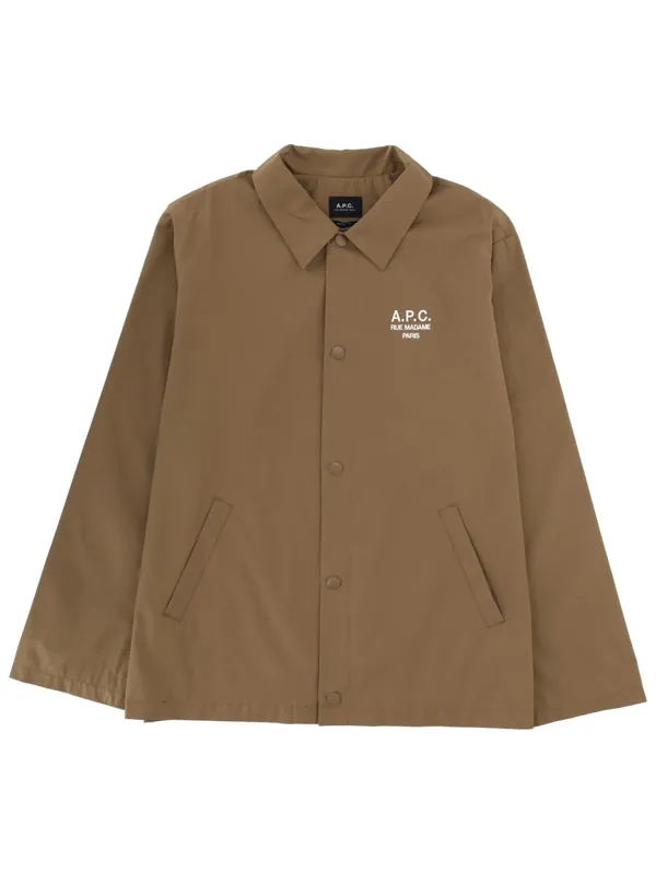 Jacket With Embroidered Logo - A.P.C.