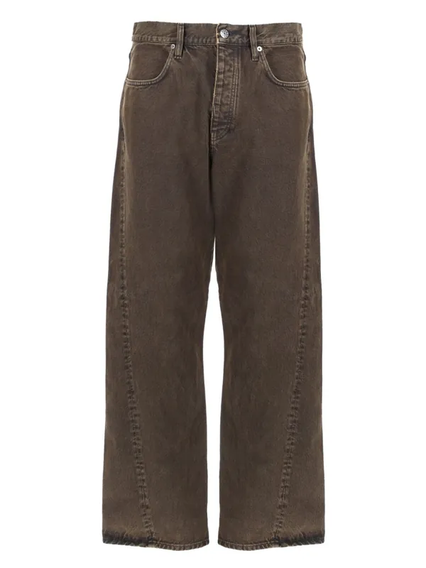 "Wide Twist" Pants - Sunflower