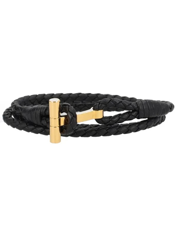 Braided Leather Bracelet - Tom Ford
