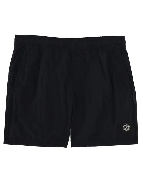 Swimsuit With Logo Patch - Stone Island