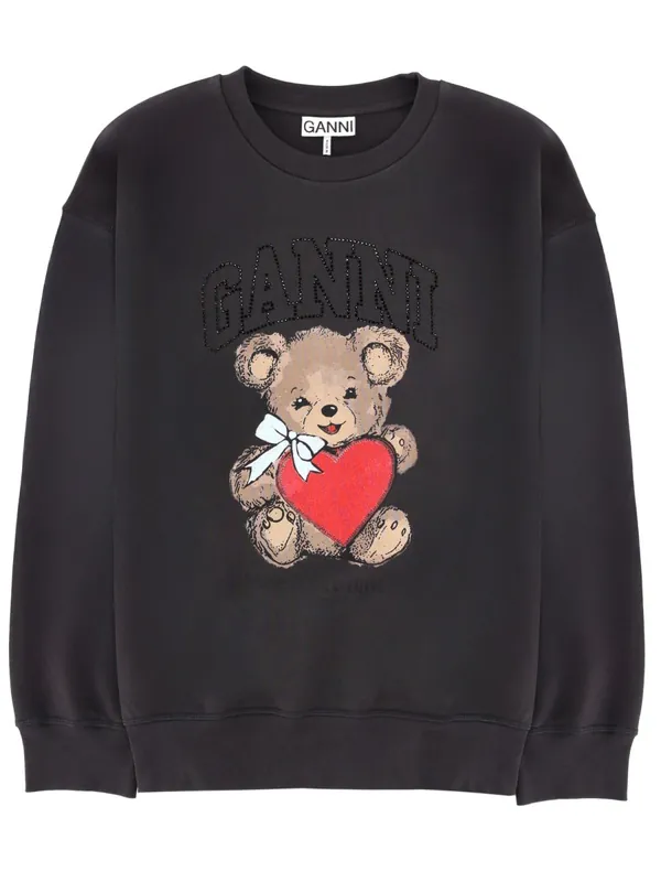 Sweatshirt With Print - Ganni