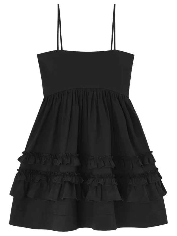 Cotton Mini Dress - Ganni