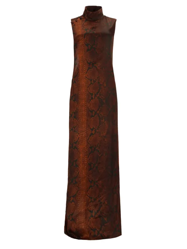 Python Print Long Dress - Jean Paul Gaultier