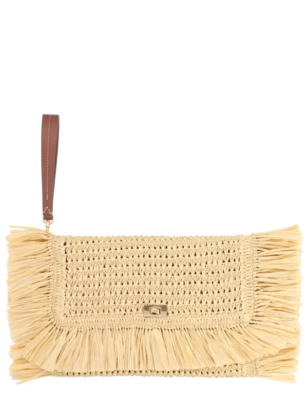 Oversize Raffia Clutch Bag - Anya Hindmarch