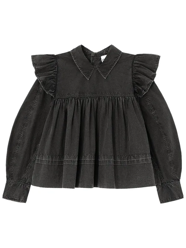 Blouse With Collar - Ganni